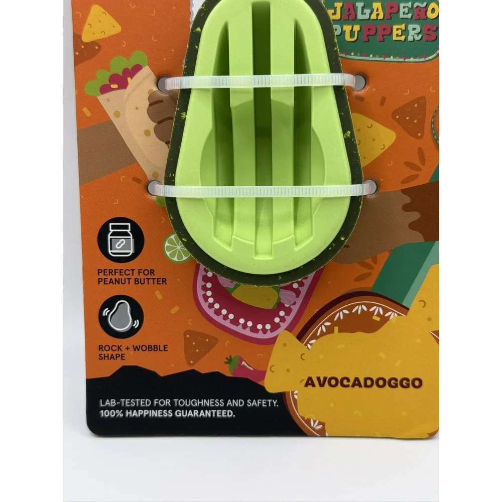 Barkbox Avocadoggo Super Chewer Small Durable Treat Holding Dog Toy